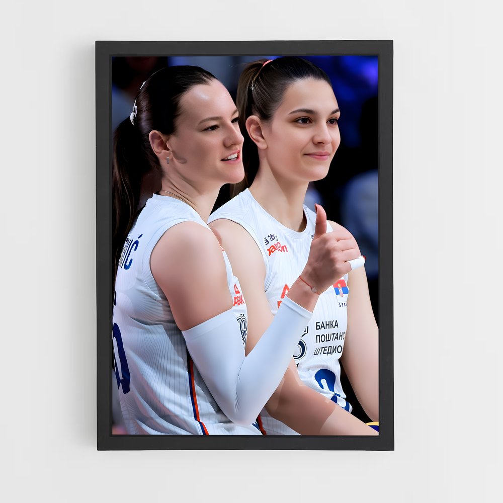 Poster Duo de Compétition – affiche Volleyball (vue 2)